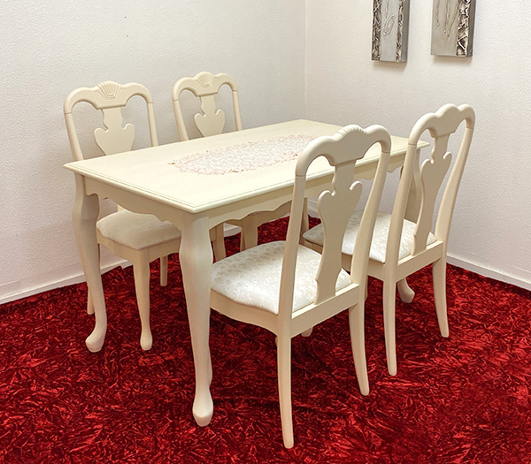 イタリア製/アンティーク調/レジンテラゾー/猫脚 イタリア製