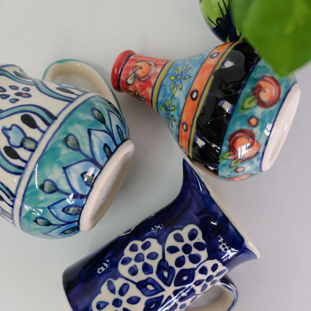 花瓶 おしゃれ インド製 ハンドメイド アート 陶器 | Freaks Pottery