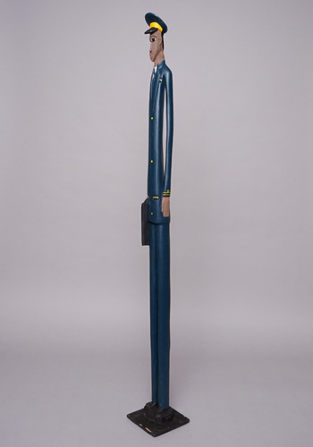 アフリカ コートジボワール 特大 コロン人形 ロングベストの紳士