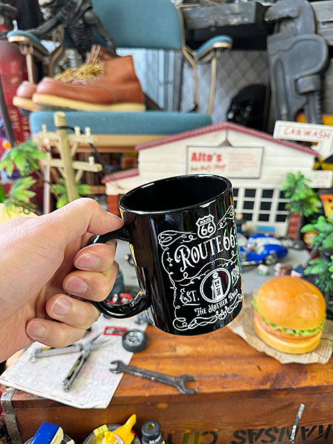 ルート66 マグカップ （ヴィンテージラベル） □ アメリカン雑貨