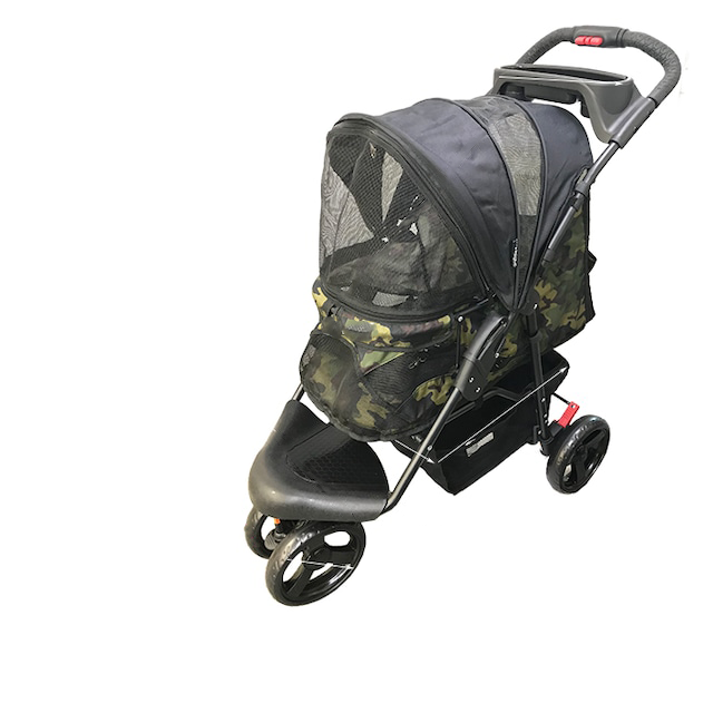 折りたたみペットキャリー 3輪 ストローラー Pet Stroller camo 迷彩柄