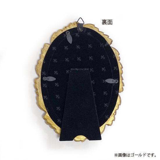 アンティーク フォトフレーム オーバル リーフ ゴールド 壁掛け フォト