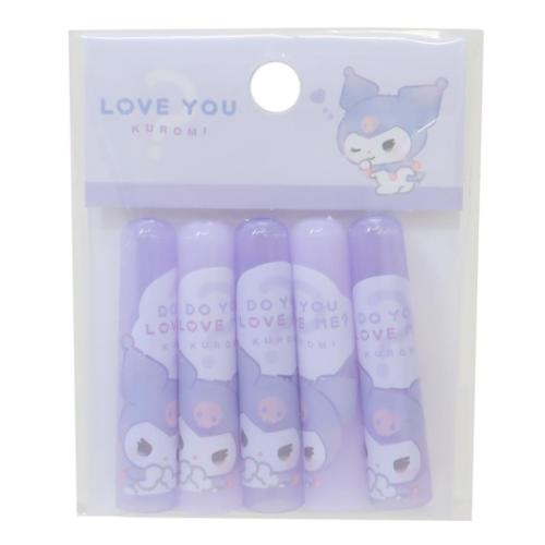 クロミ ノーマルえんぴつカバー 5本セット 鉛筆キャップ サンリオ