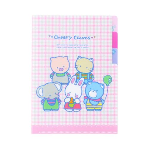 チアリーチャム ポケットファイル クリアファイルA5 3P 3ポケット