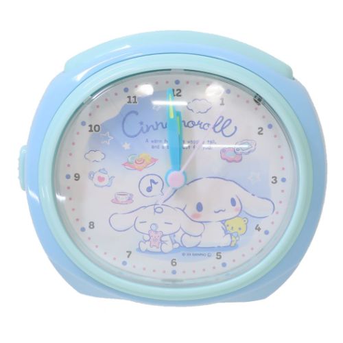 シナモロール 目覚まし時計 連続秒針ベルアラームクロック サンリオ