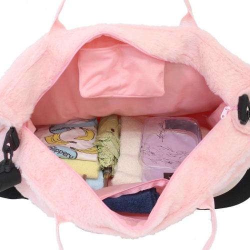 マイメロディ サンリオ キャラクター ボストンバッグ うるふわファー