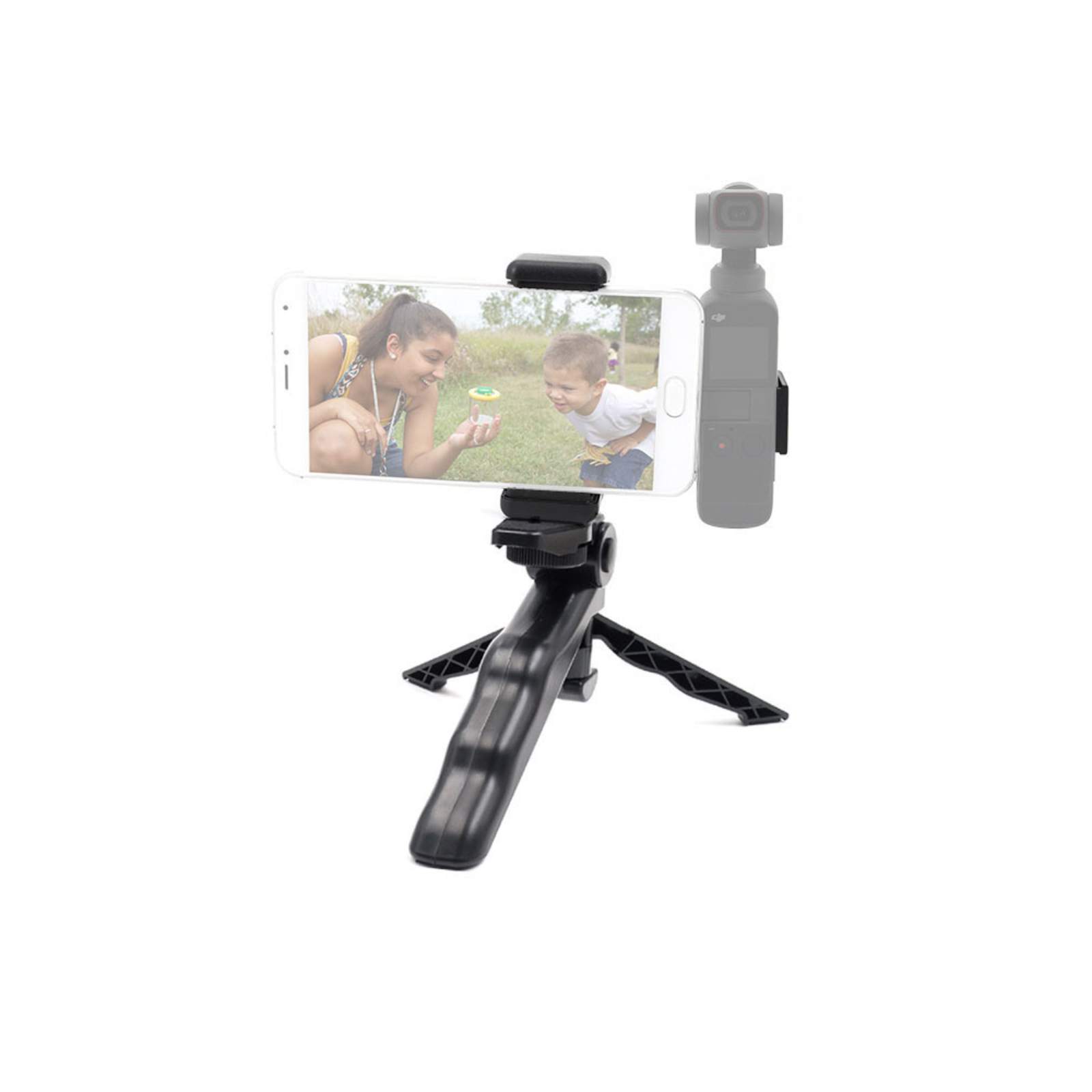 DJI オスモ ポケット2/3用 ホルダーマウント 拡張ホルダー 三脚付き