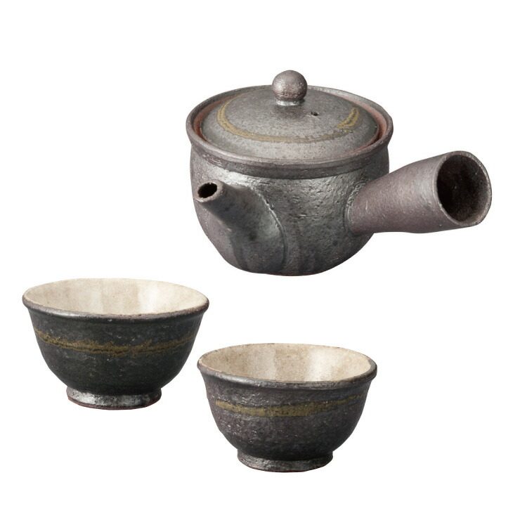 信楽焼 Sumi-iro ふたり茶器 急須 湯呑み ペアセット 湯呑 ペア 陶器