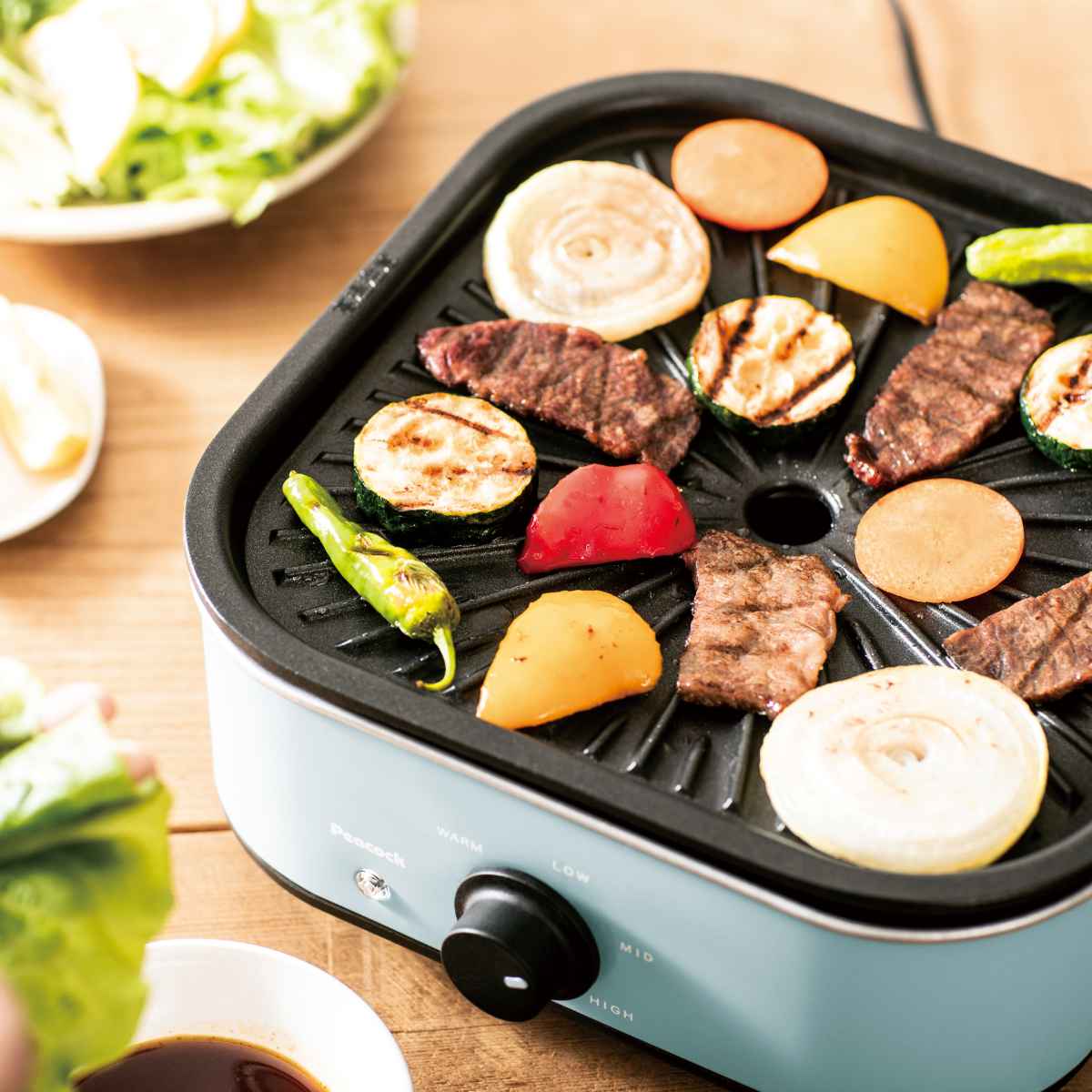 ピーコック魔法瓶工業 コンパクトグリル鍋 電気鍋 ピーコック （ 卓上