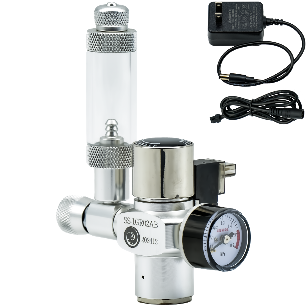 自動でCO2添加 水草育成用CO2フルセット Cタイプ デジタルタイマー付属