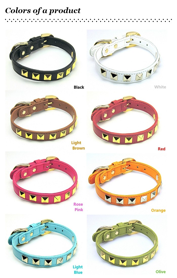 犬 首輪 おしゃれ 革 中型犬 犬首輪 犬の首輪 スタッズ首輪 : 犬首輪