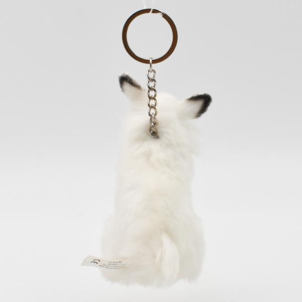 HANSA BH6458 シロウサギ キーチェーン しろうさぎ 白兎 キーホルダー