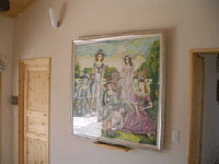 絵画 油絵 小澤勇寿郎 作 パリの街・ムフタール 6号サイズ インテリア