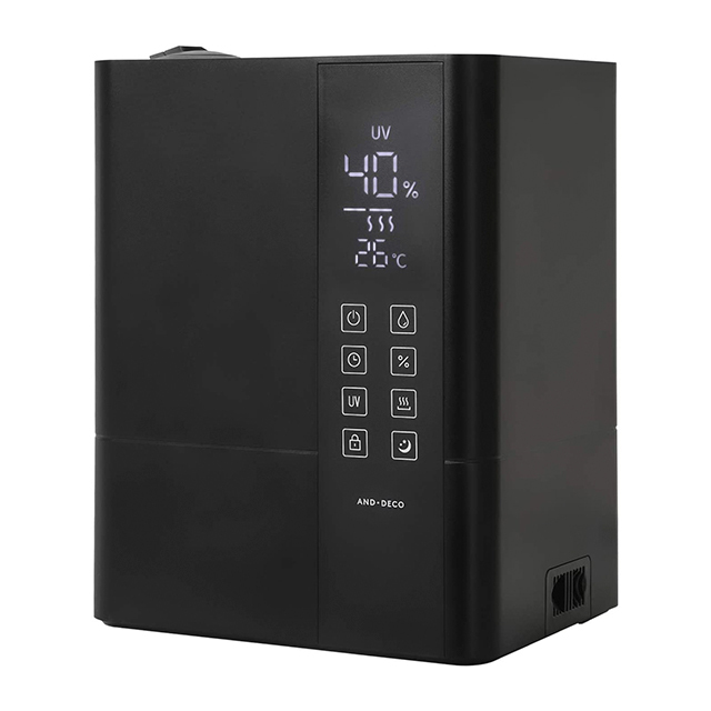 AND・DECO 加湿器 スチーム式 大容量 おしゃれ ハイブリッド UV除菌