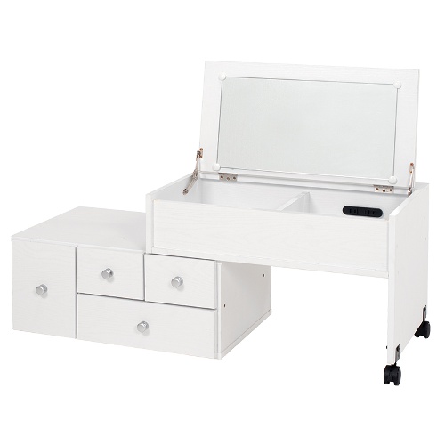 ドレッサー テーブル テーブルドレッサー おしゃれ 伸縮式 鏡台 化粧台