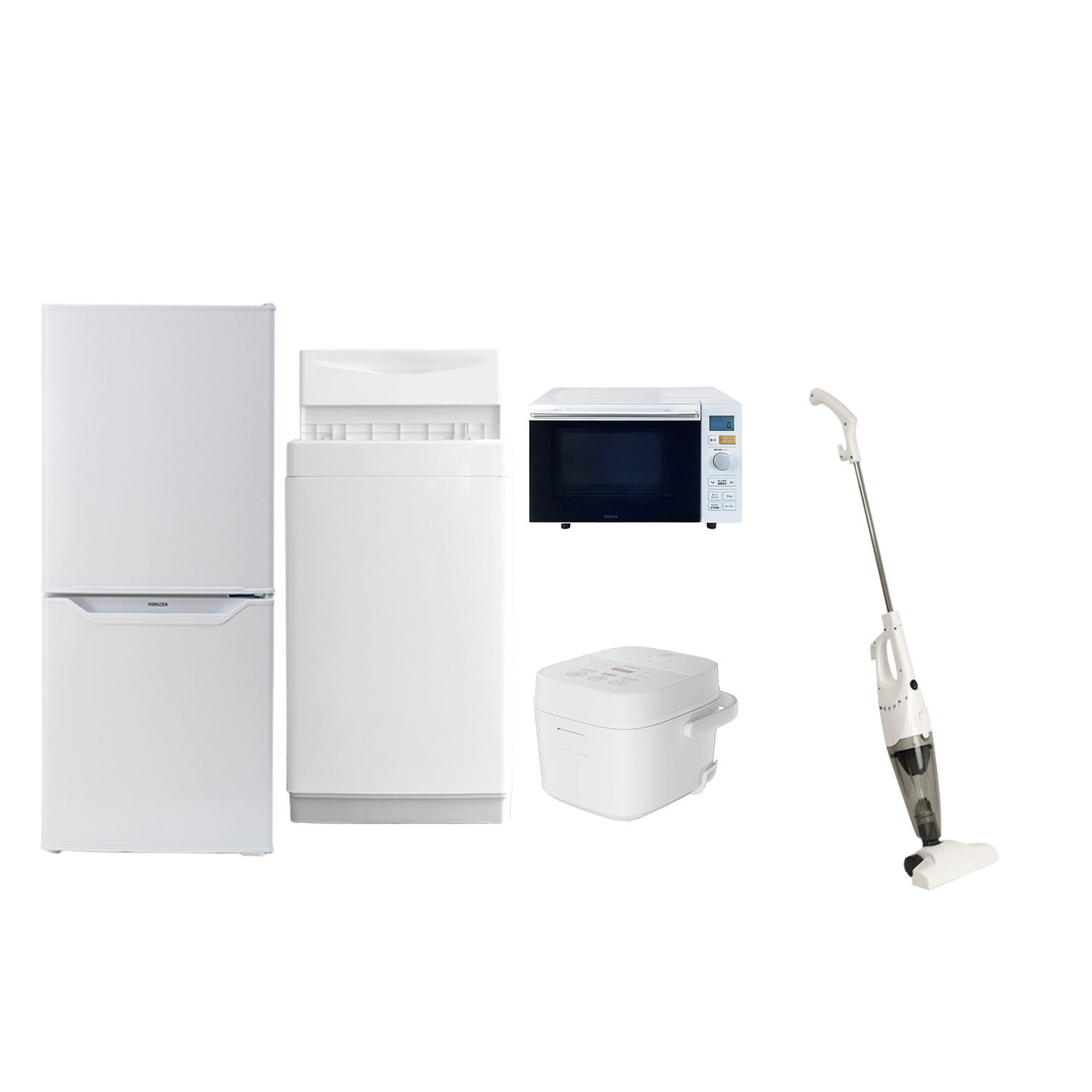 生活家電 5点セット 冷蔵庫 洗濯機 電子レンジ 炊飯器 トースター D039