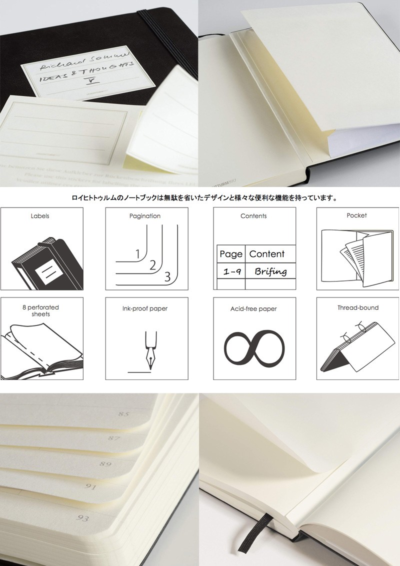 メール便可 2冊まで】LEUCHTTURM 無地 ロイヒトトゥルム A5 ノート