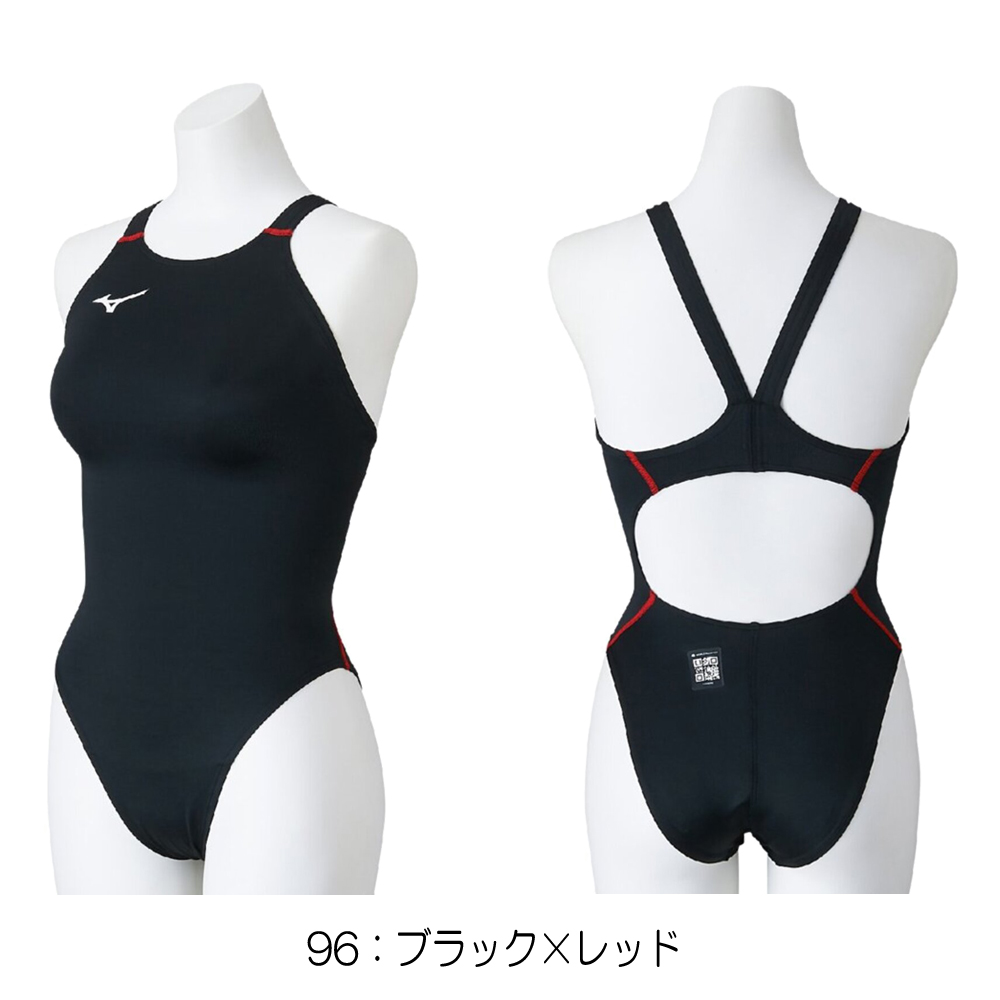 Mizuno 競泳水着 青・赤 グラフィック Mizuno 競泳水着 青・赤