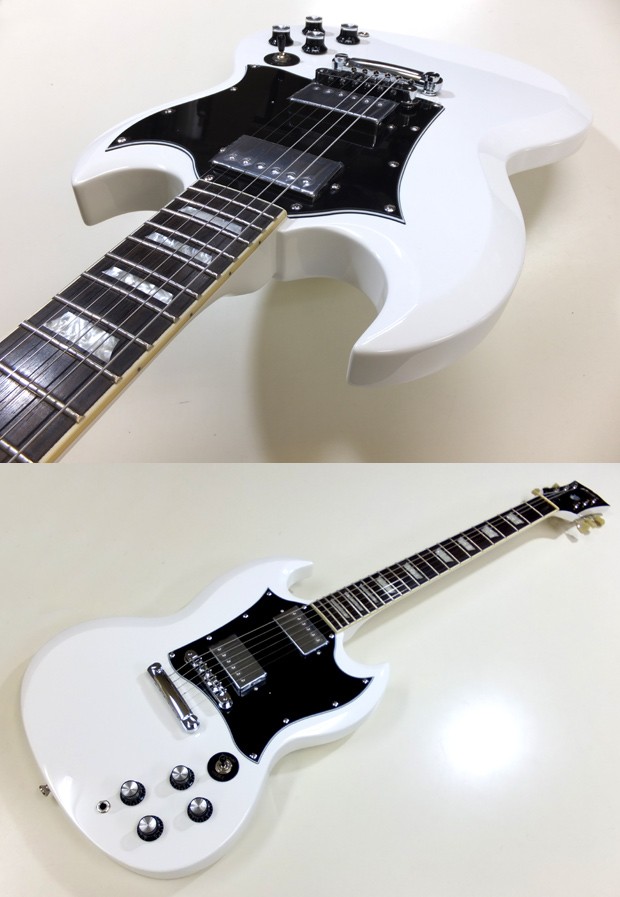 Aria Proll Blitz ブリッツ BSG-STD WH エレキギター SGタイプ