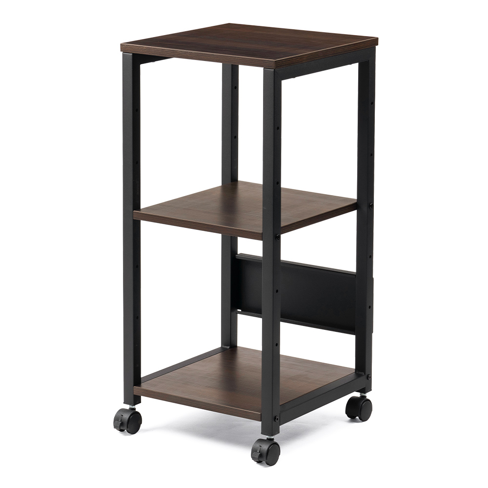 イーサプライ（e-supply） サイドテーブル キャスター 移動式 3段 収納