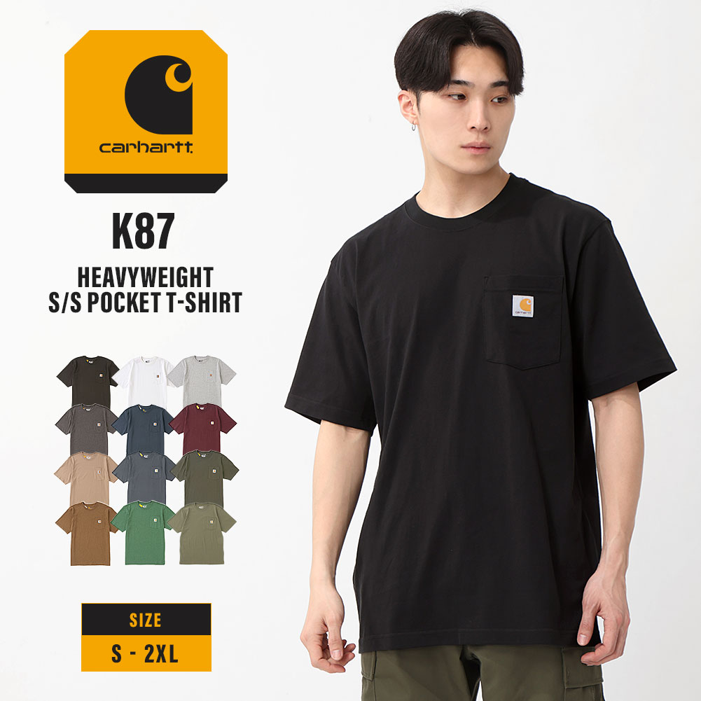 Carhartt（カーハート） Tシャツ 半袖 メンズ ポケット付き K87 USA