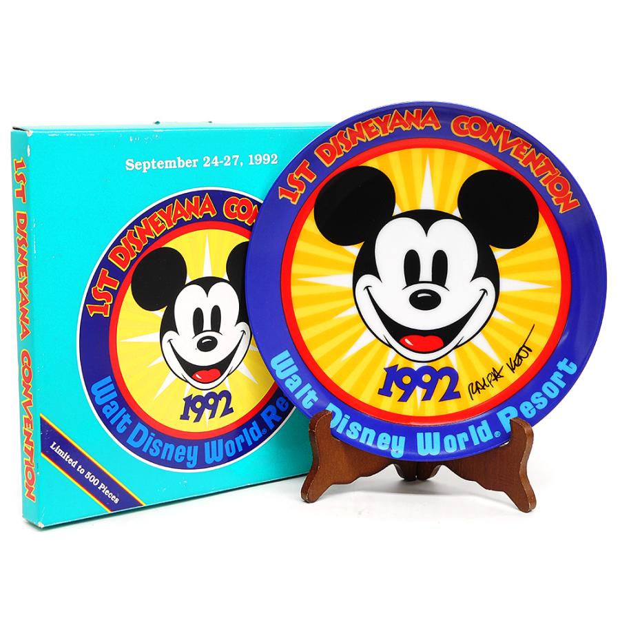 ディズニアナコンベンション 1992 ロゴ ミッキー プレート&マグカップ