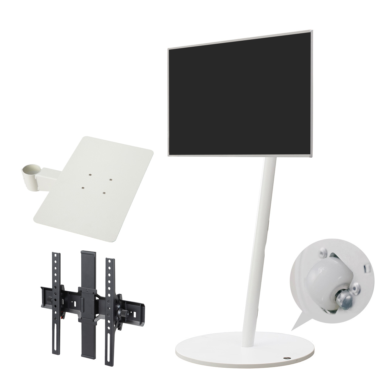 EQUALS テレビ台 WALL A2 ロータイプ サテンブラック 純正棚板付