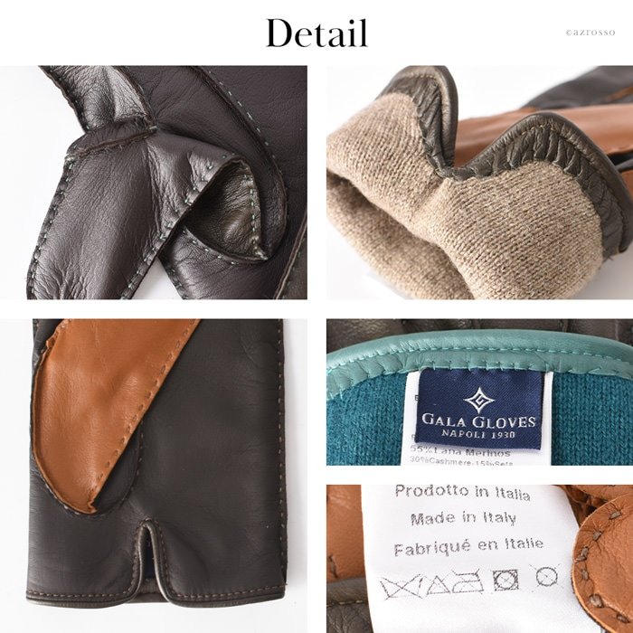 GALA GLOVES（ガラ グローブ） スマホ対応 手袋 レザー ウール