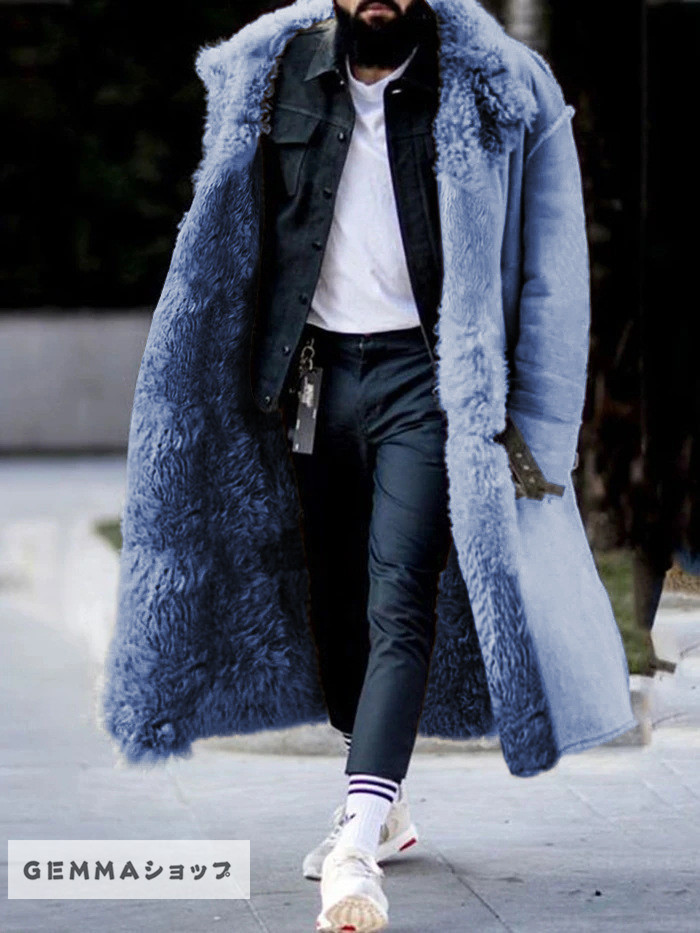 ムートンコート ムートンジャケット ロングコート 裏起毛 メンズ