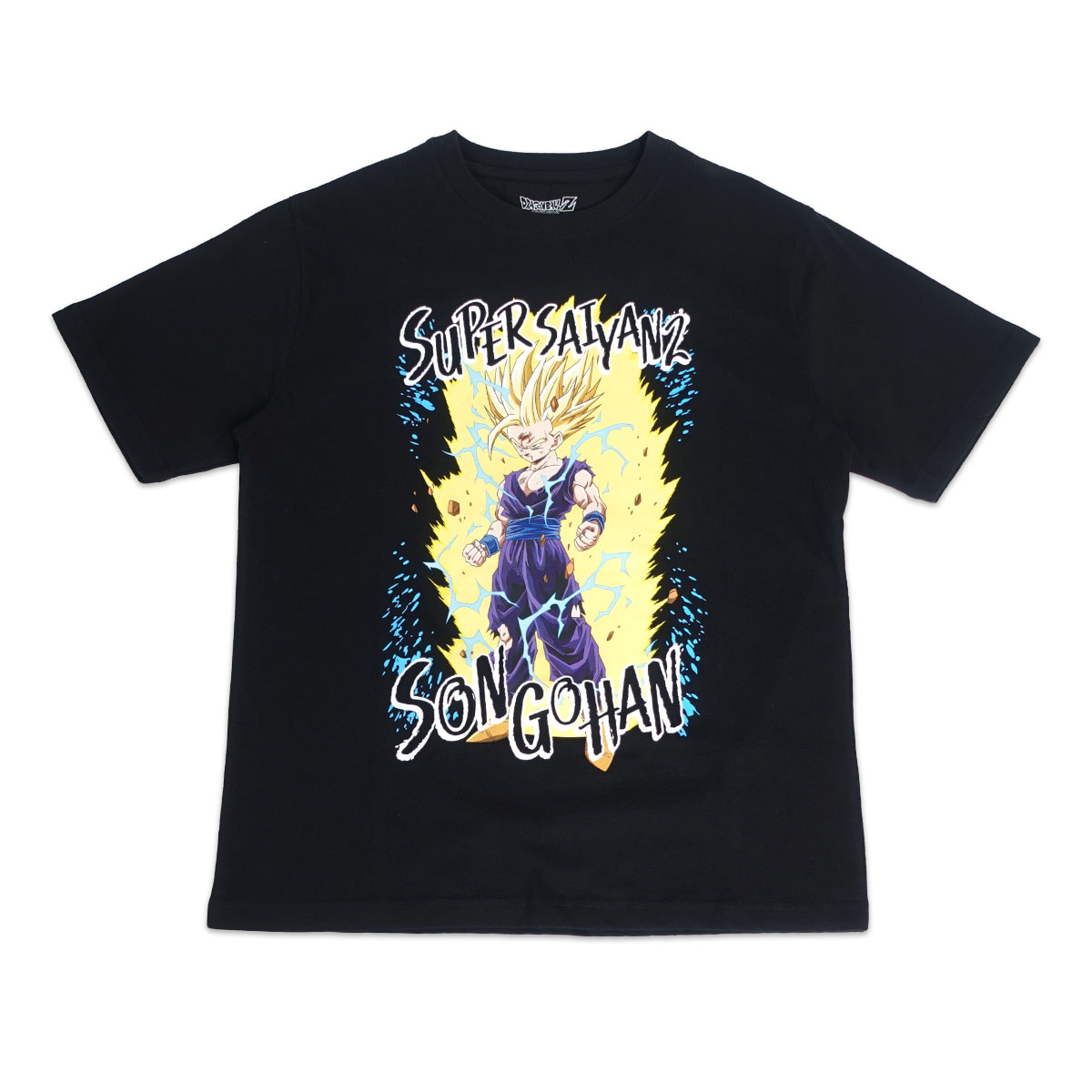ドラゴンボール Z Tシャツ 超サイヤ人 悟飯 半袖 黒 白 ブラック
