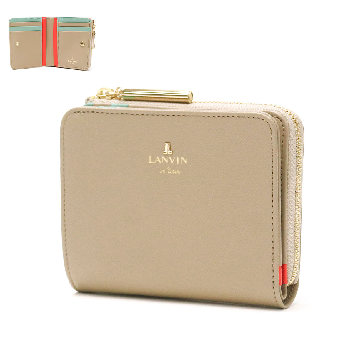 LANVIN en Bleu 最大50%☆2/15〜 ランバンオンブルー 二つ折り財布