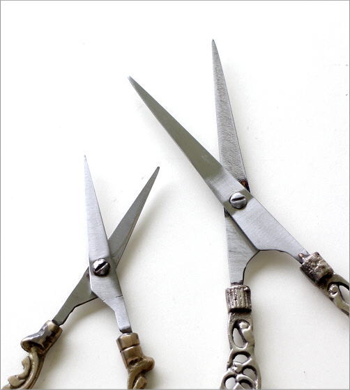 はさみ ハサミ おしゃれ アンティーク シザー オブジェ 置物 ゴールド