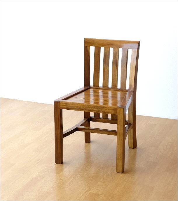 ダイニングチェア おしゃれ 木製 チーク 無垢 天然木 デスクチェア