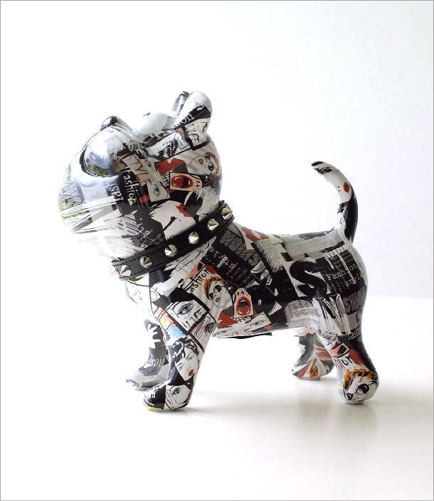貯金箱 おしゃれ 陶器 犬 いぬ ドッグ オブジェ 置物 かわいい 動物
