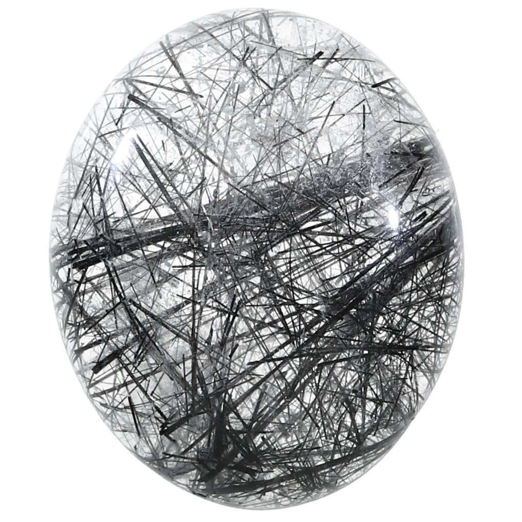 ブラックルチルクォーツ ルース 磨き 原石 ブラックルチル ブラック 黒