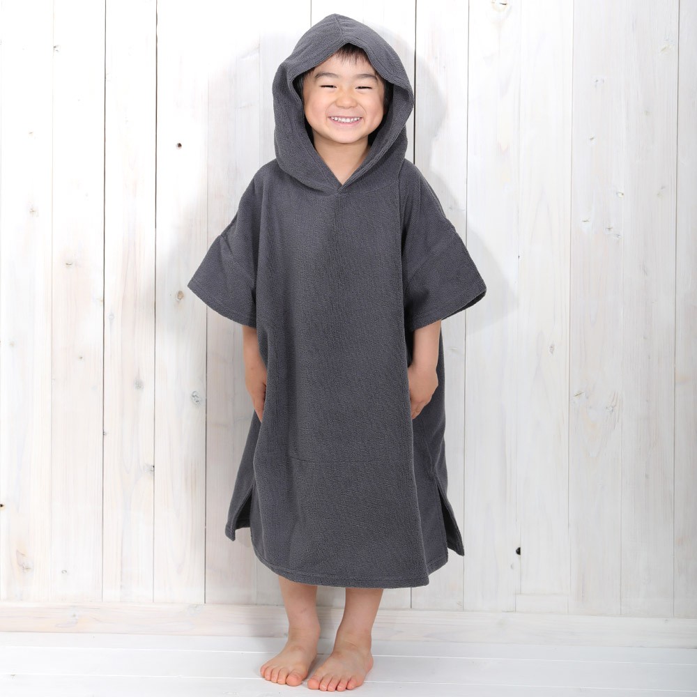 FELLOW お着替えポンチョ フード付き タオル キッズ 子供 吸水速乾