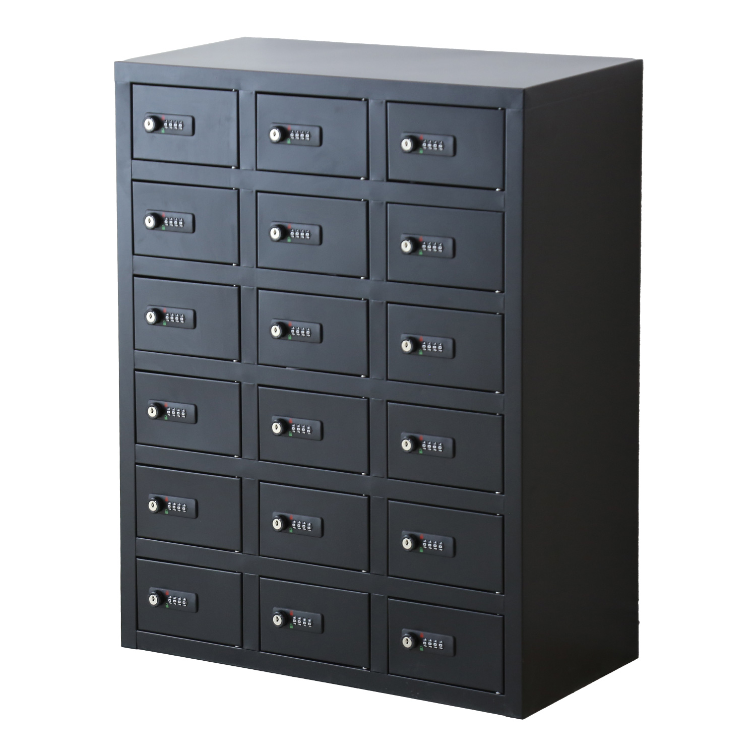 DORIS（ドリス） ロッカー 貴重品ロッカー ダイヤル式 金庫 3列6段 18