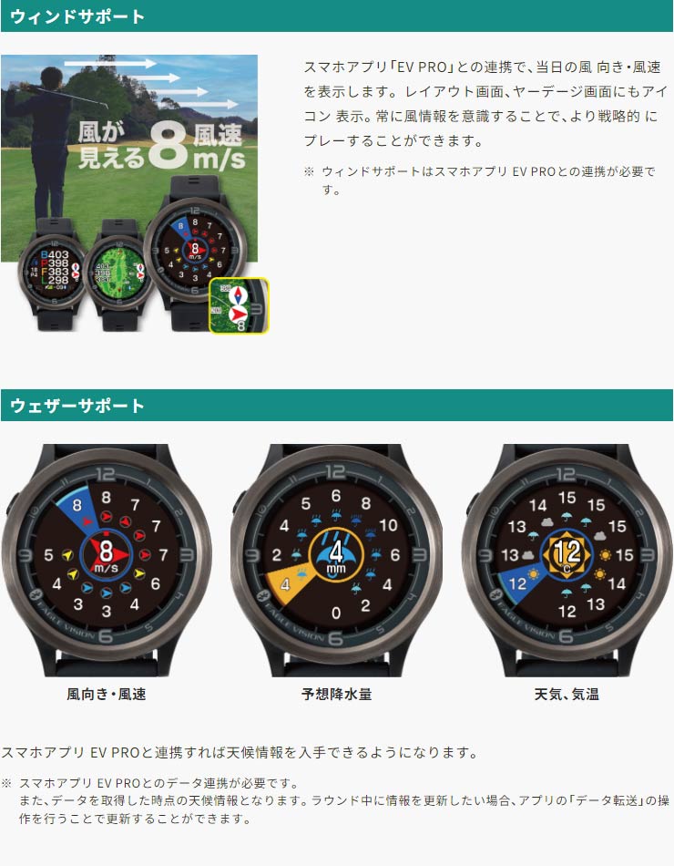 GPS 腕時計型 ゴルフナビ レコーダー イーグルビジョン ウォッチ