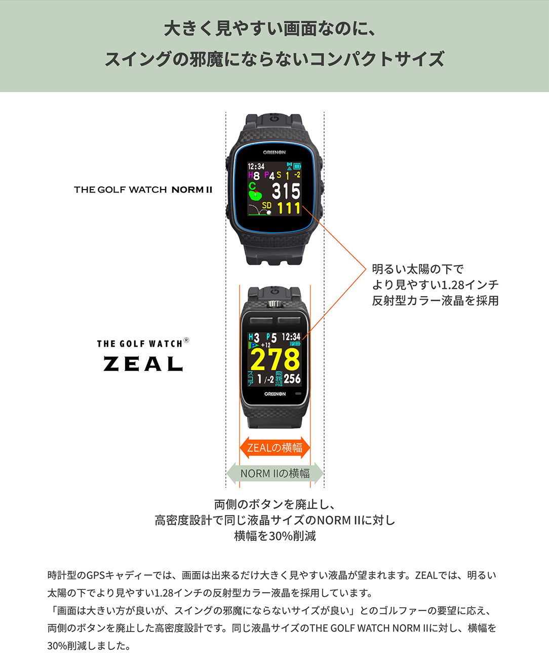 GREENON（グリーンオン） ゴルフ距離計 GPS 腕時計 THE GOLF WATCH