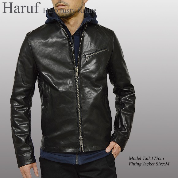 Haruf（ハルフ） 革ジャン レザージャケット メンズ 本革 馬革