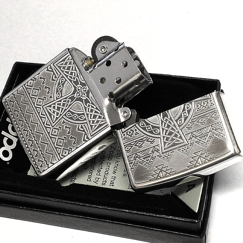 ZIPPO silver 十字架 スカル 蝶々 写真を追加 ZIPPO silver 十字架