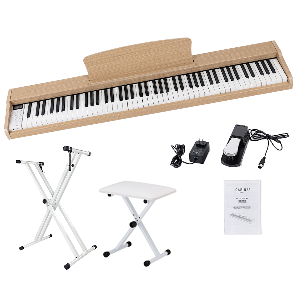 グレー新発売！】電子ピアノ 88鍵盤 スタンド 椅子セット 電子