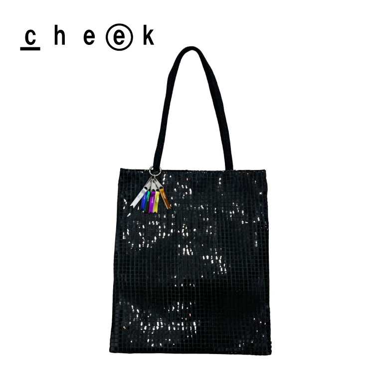 トートバッグ | cheek disco shoulder 全5色 キラキラ スパンコール