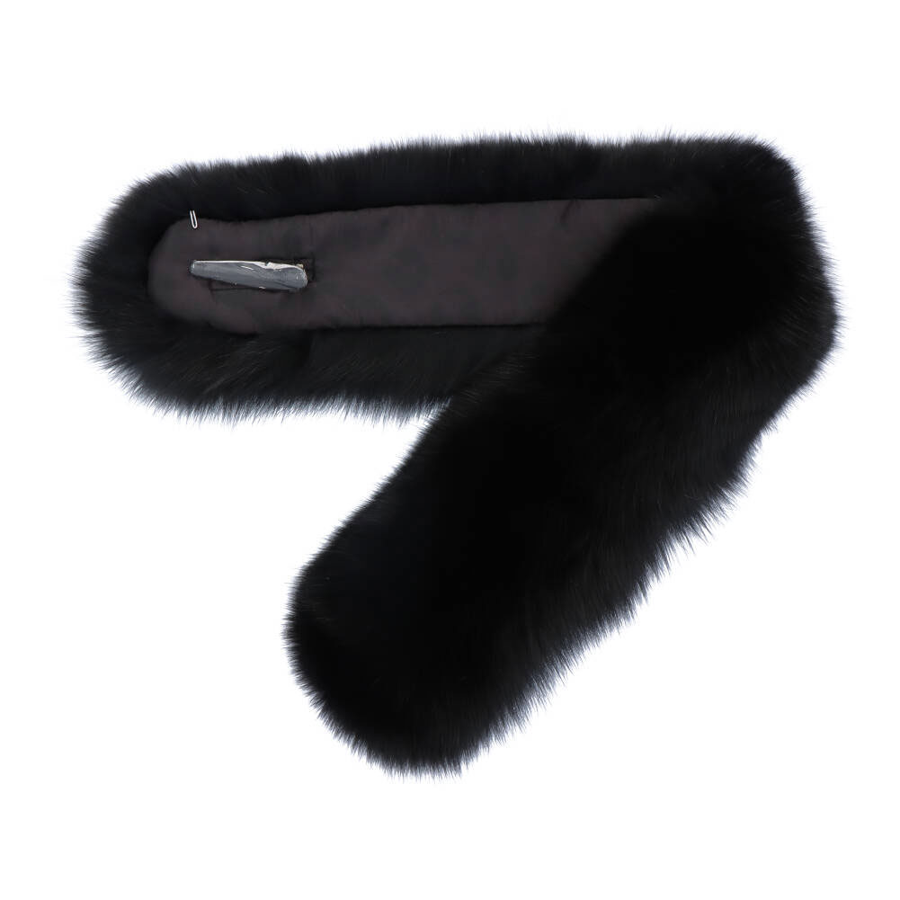ブルーフォックス ファー マフラー リアルファー 秋 冬 ストレート