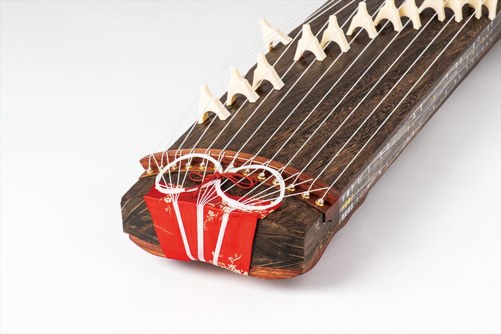 美品】ミニ琴 羽衣 文化琴 文化箏 ハードケース付き ゼンオン 琴 全音 文化