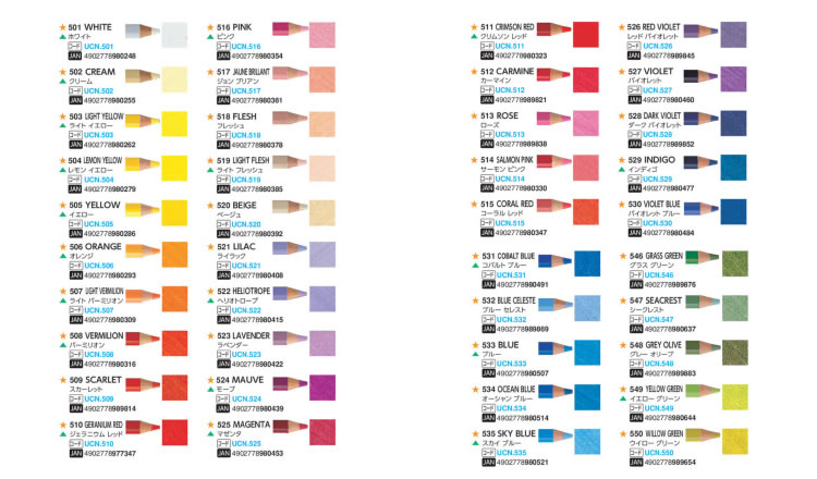 三菱鉛筆 （色鉛筆） 100色セット uni ユニカラー 100色 UC100CN2