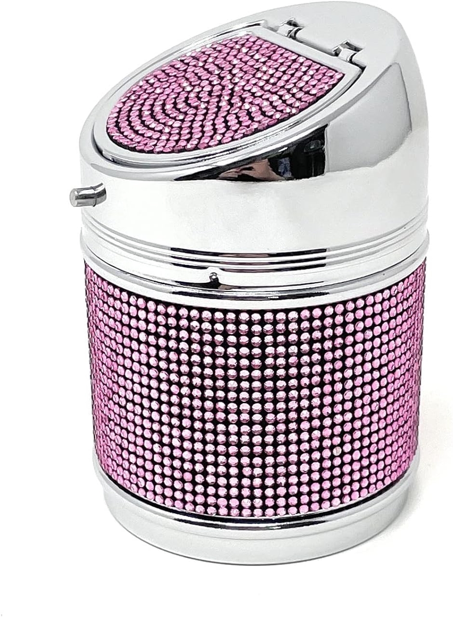 車用 灰皿 ワンプッシュ ドリンクホルダー型( K/ピンク) : スピード