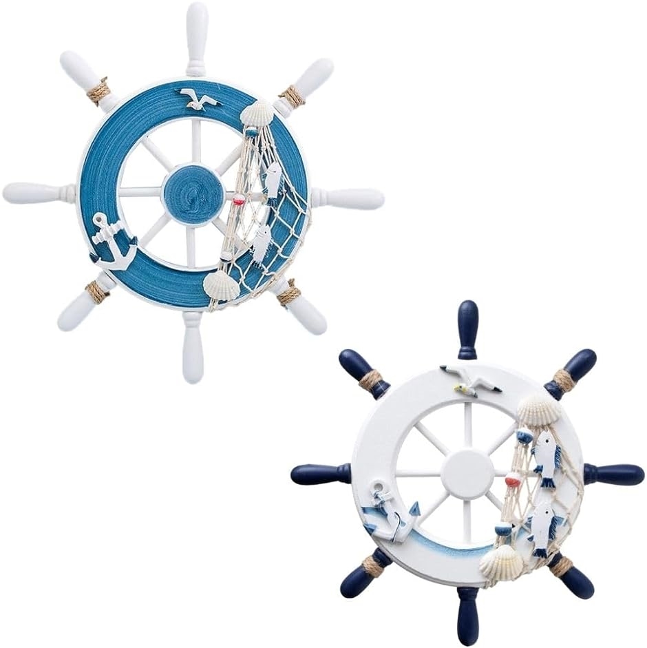 船舶木製バンドル操舵輪 インテリア オブジェ