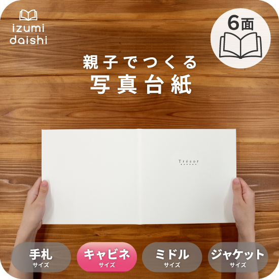 写真台紙 アルバム トレジャー 6面 ブックタイプ 2L L判 キャビネ