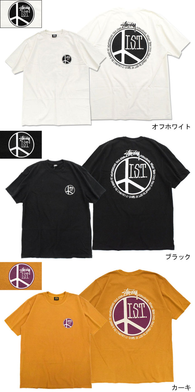 STUSSY（ステューシー） Tシャツ 半袖 メンズ & レディース Peace Dot